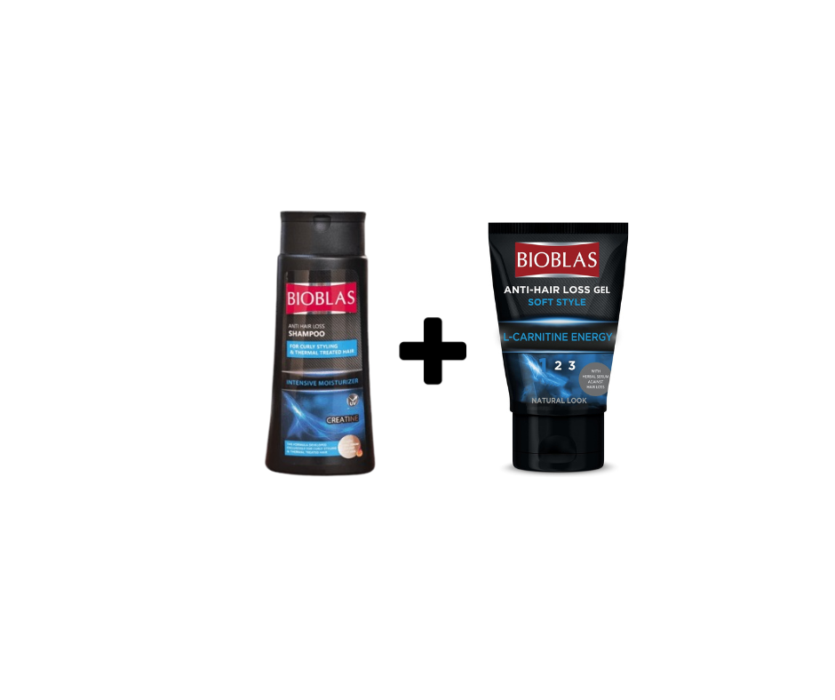 بيو بلاس سوفت ستايل جيل 150 مل+بيوبلاس شامبو للشعر الكيرلي 360 مل عرض